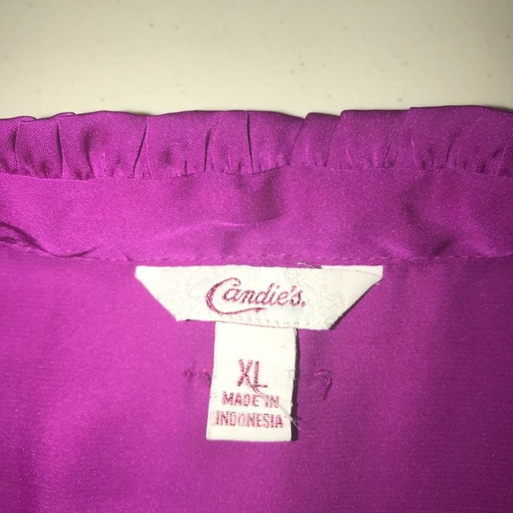 CANDIES VIBRANT PINK RUFFLES ELASTIC WAIST VERSATILE SIZE XL - Picture 3 of 4